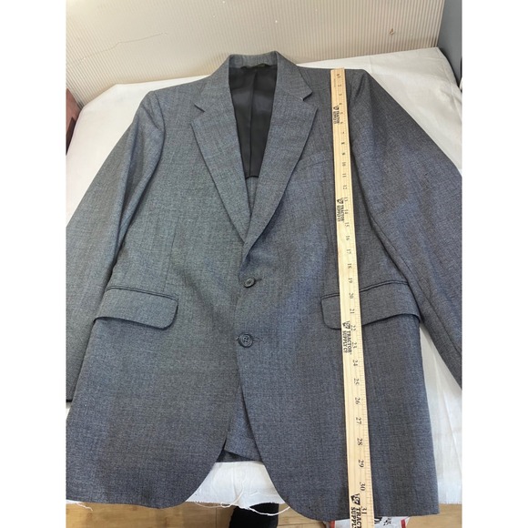 Brooke & Deane Mens Gray 2 Piece Suit Blazer Jacket and Trousers Made in USA - Picture 2 of 11